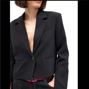 Ann Klein Cropped black Blazer